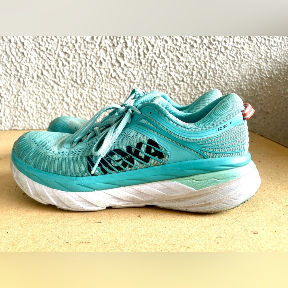 Hoka One One Bondi 7 AEBL Running Gym Shoes Sneakers Womens 10.5 - Picture 5 of 7